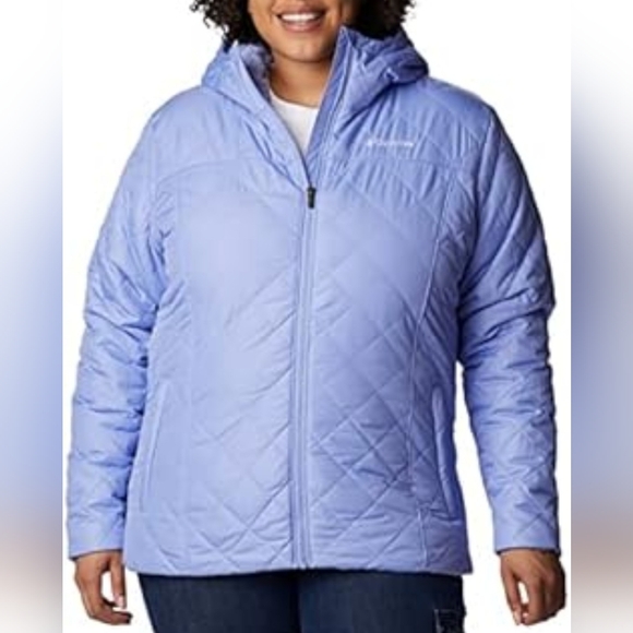 Columbia Copper Crest Hooded Serenity Purple Faux Fur Lined Ski Jacket Plus 2X - Picture 5 of 9